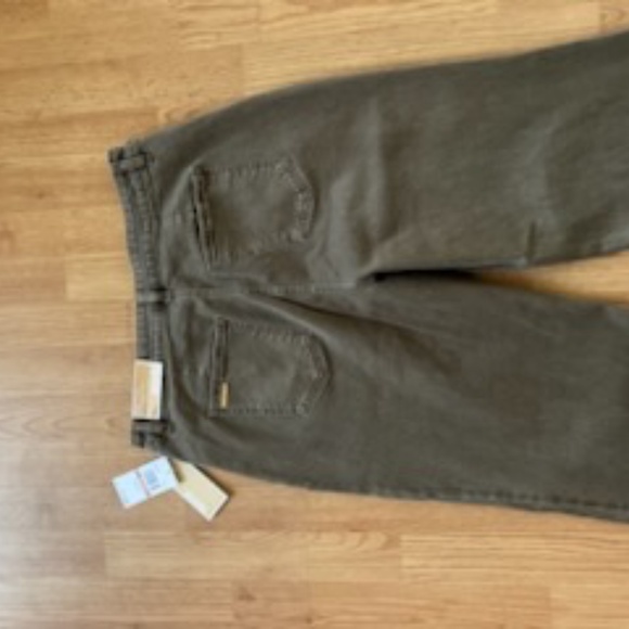 NWT Michael Michael Kors Button Fly Jeans High Rise Boot Cut Olive 14 - Picture 9 of 10